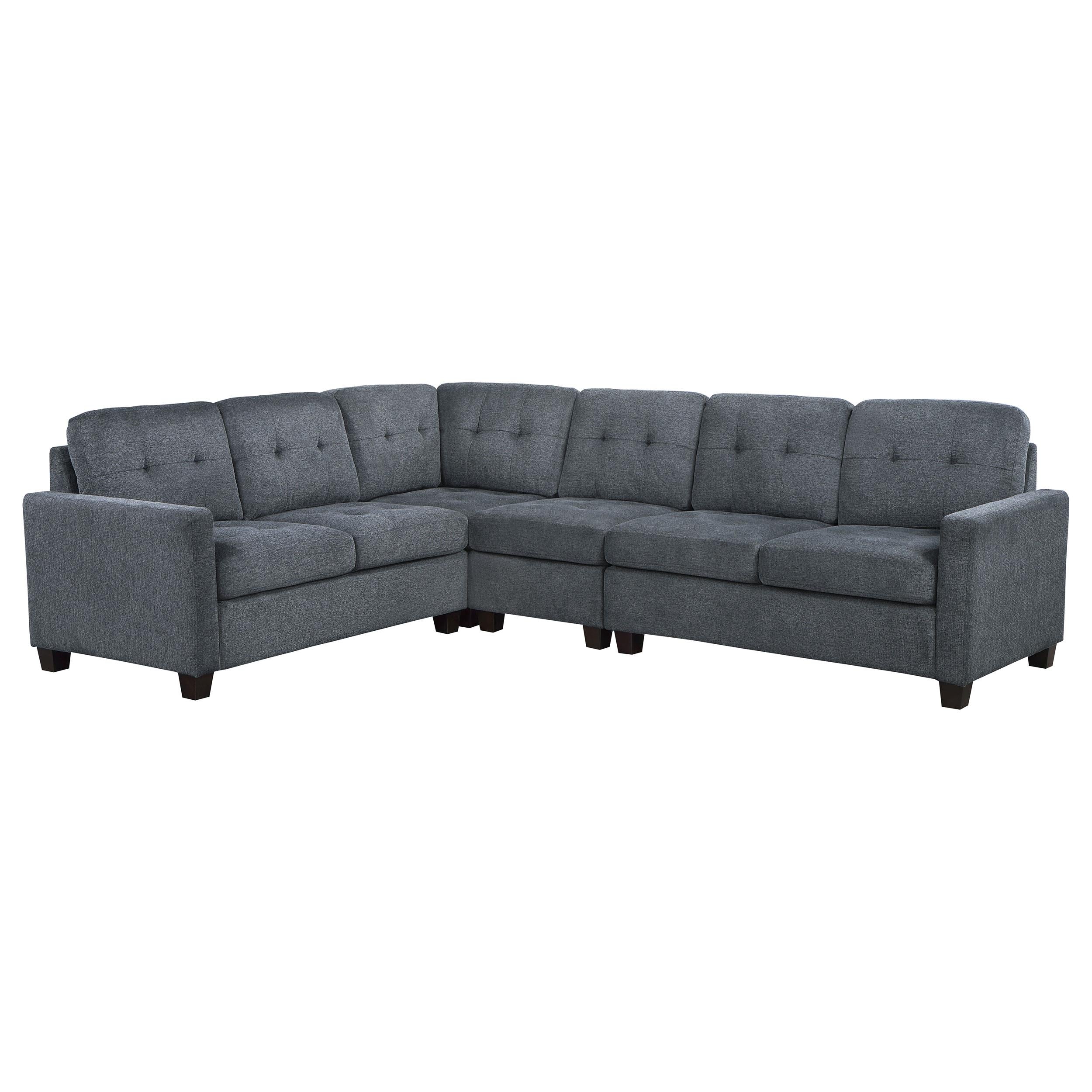 Georgina 4-piece Upholstered Modular Sectional Sofa Beige