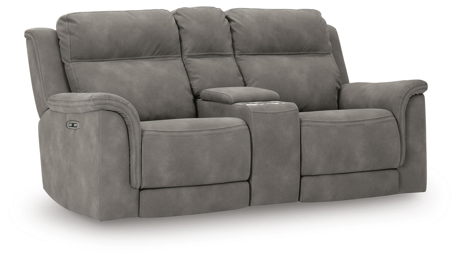 Next-Gen DuraPella Power Reclining Loveseat with Console - Romeo & Juliet Furniture (Warren,MI)