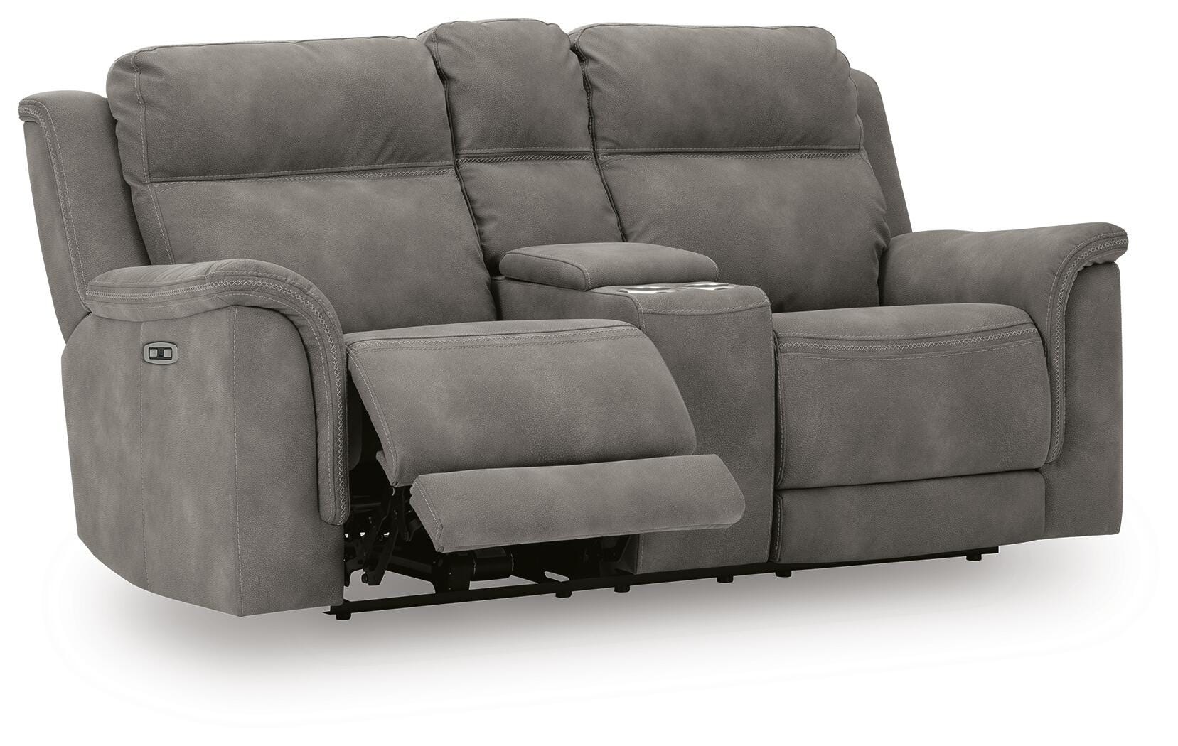 Next-Gen DuraPella Power Reclining Loveseat with Console - Romeo & Juliet Furniture (Warren,MI)