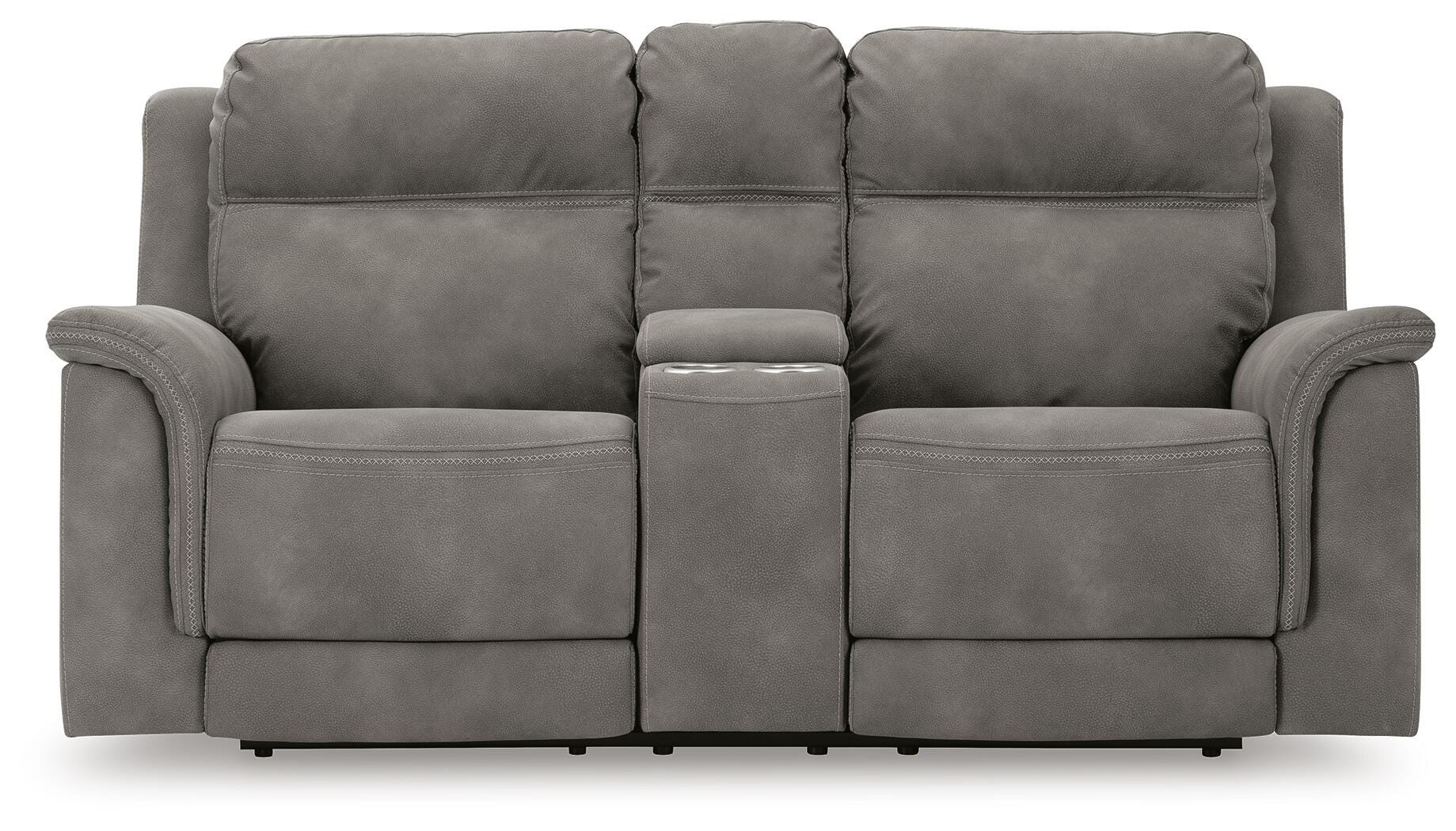 Next-Gen DuraPella Power Reclining Loveseat with Console - Romeo & Juliet Furniture (Warren,MI)