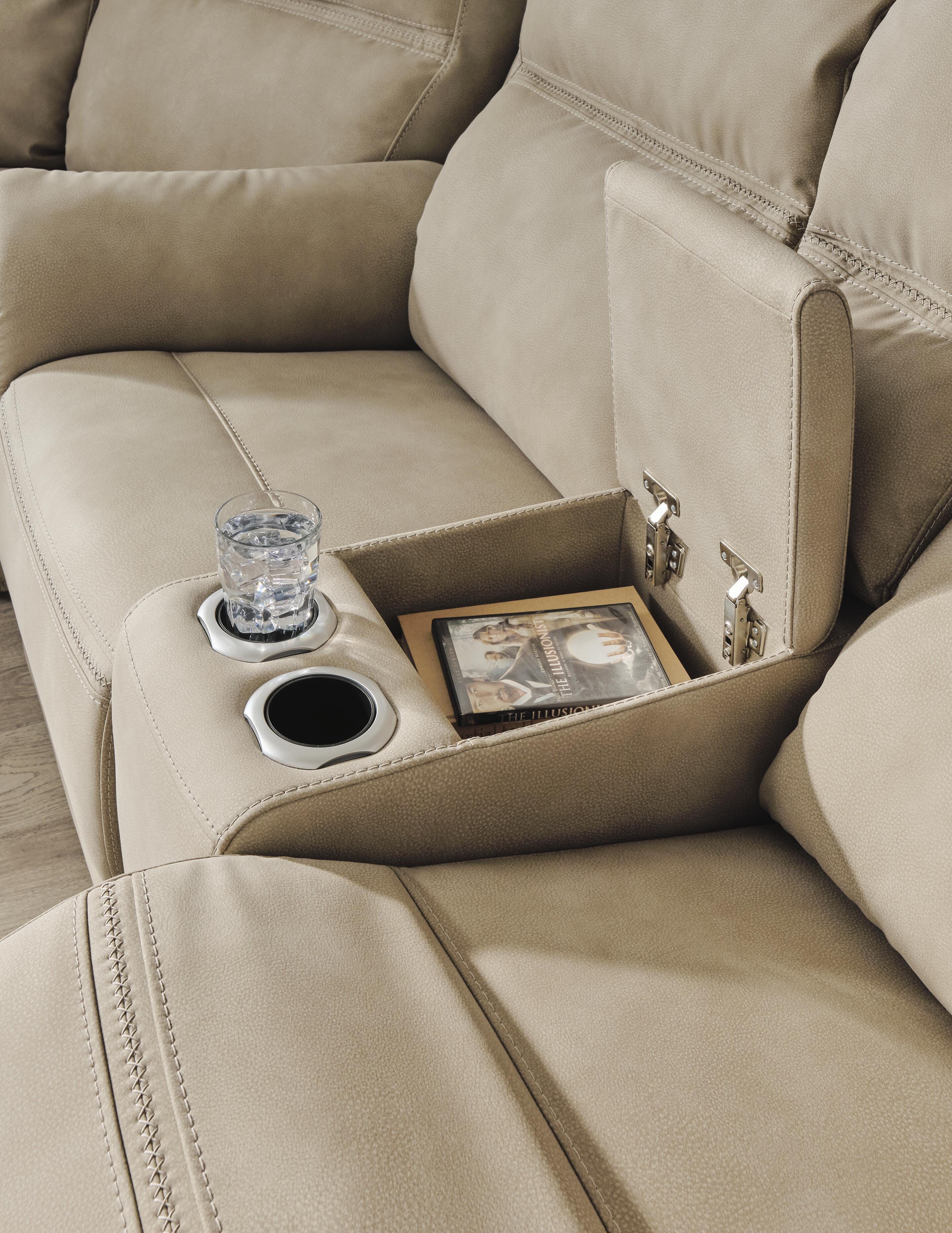 Next-Gen DuraPella Power Reclining Loveseat with Console - Romeo & Juliet Furniture (Warren,MI)