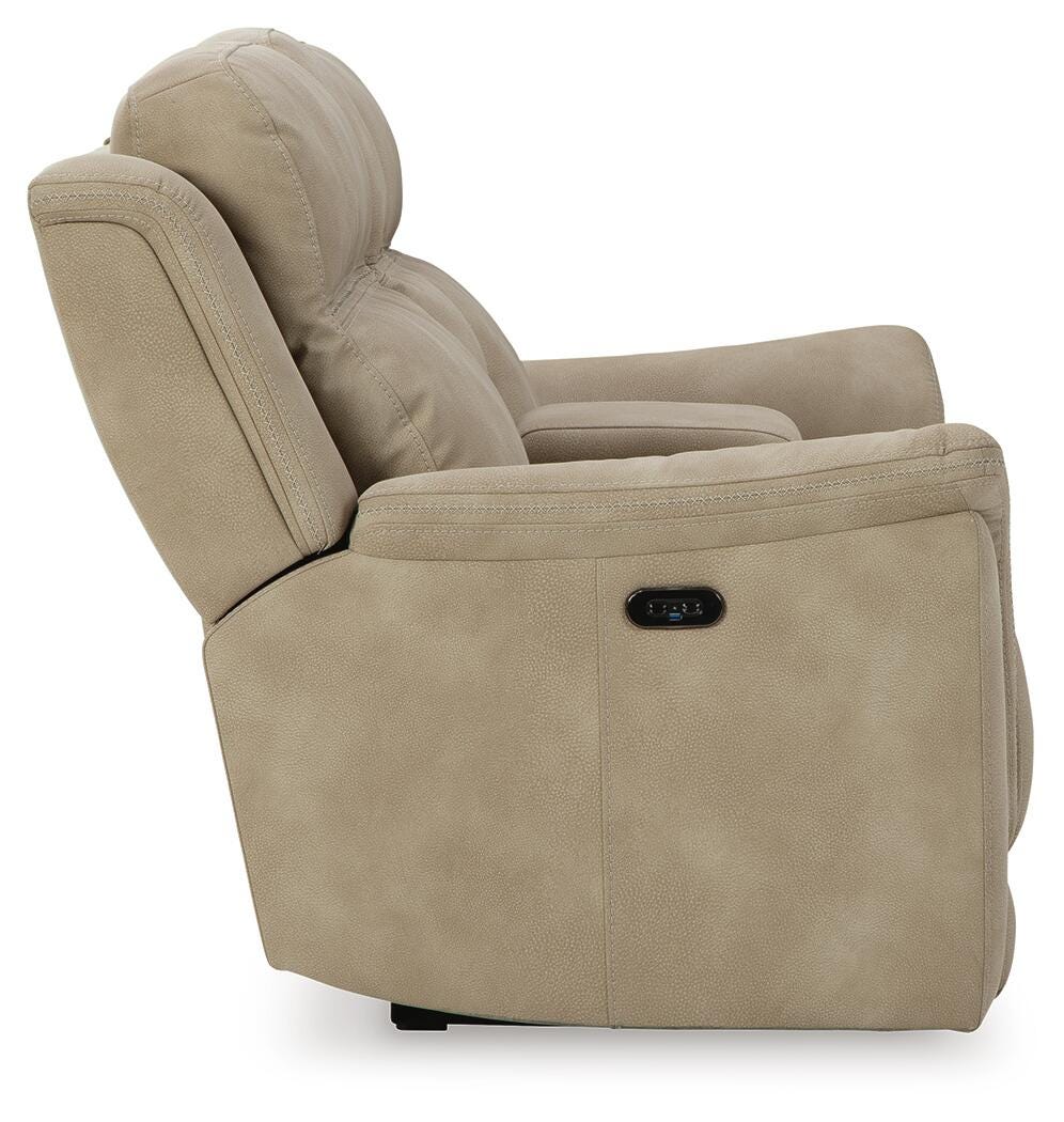 Next-Gen DuraPella Power Reclining Loveseat with Console - Romeo & Juliet Furniture (Warren,MI)