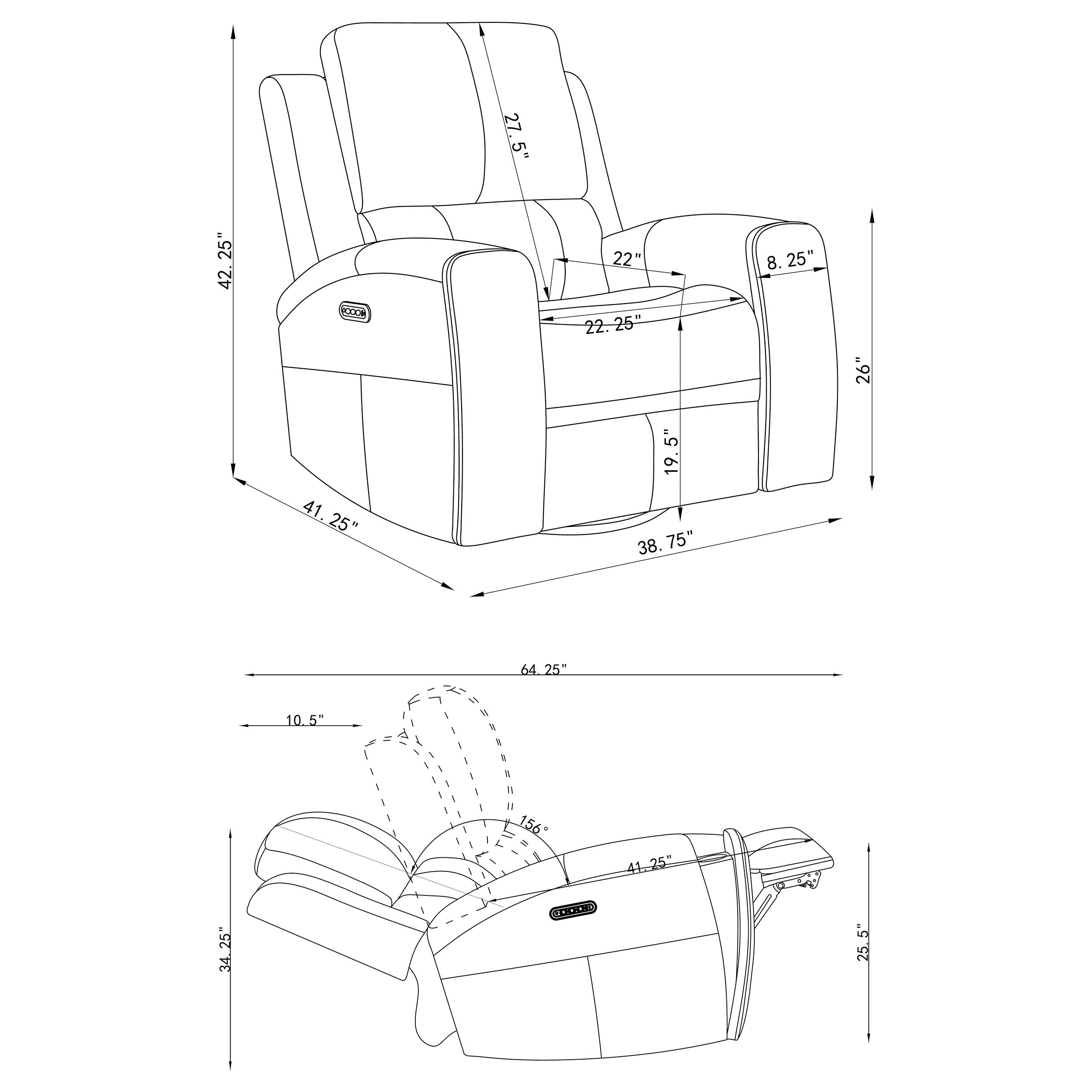 Brickston Triple Power Swivel Glider Recliner