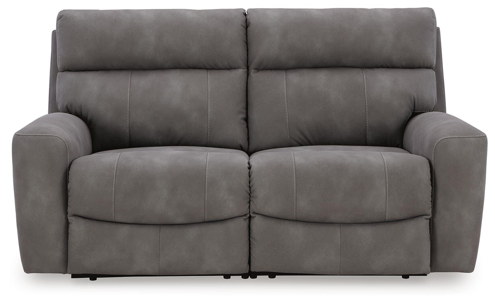 Next-Gen DuraPella Power Reclining Sectional Loveseat - Romeo & Juliet Furniture (Warren,MI)