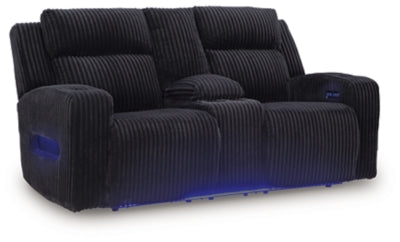 Forest Lake Power Reclining Loveseat with Console - Romeo & Juliet Furniture (Warren,MI)