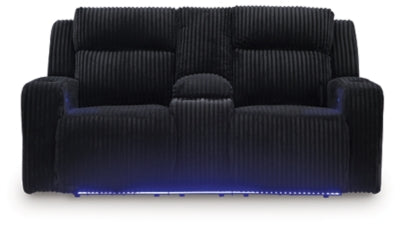 Forest Lake Power Reclining Loveseat with Console - Romeo & Juliet Furniture (Warren,MI)
