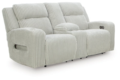 Forest Lake Power Reclining Loveseat with Console - Romeo & Juliet Furniture (Warren,MI)