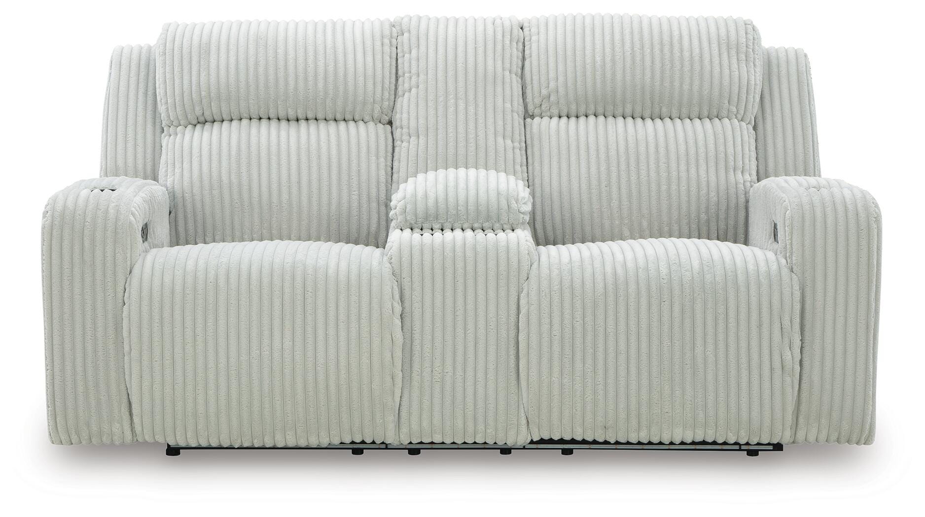 Forest Lake Power Reclining Loveseat with Console - Romeo & Juliet Furniture (Warren,MI)