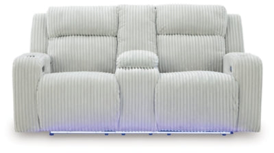 Forest Lake Power Reclining Loveseat with Console - Romeo & Juliet Furniture (Warren,MI)