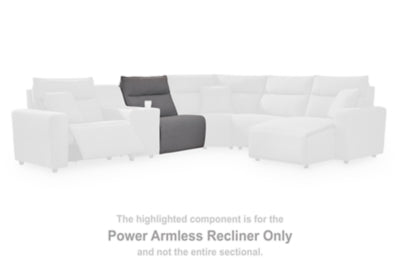 Modmax II Power Reclining Sectional with Audio Consoles - Romeo & Juliet Furniture (Warren,MI)