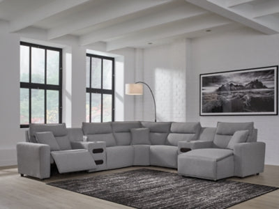 Modmax Power Reclining Sectional with Chaise - Romeo & Juliet Furniture (Warren,MI)