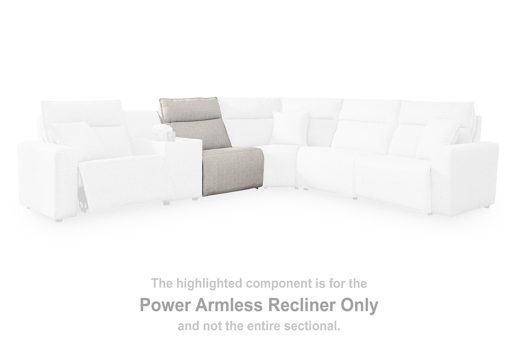 Modmax II Power Reclining Sectional with Audio Consoles - Romeo & Juliet Furniture (Warren,MI)