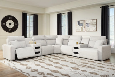 Modmax II Power Reclining Sectional with Audio Consoles - Romeo & Juliet Furniture (Warren,MI)