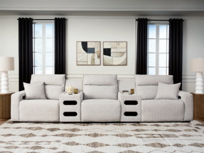 Modmax II Power Reclining Sectional with Audio Consoles - Romeo & Juliet Furniture (Warren,MI)
