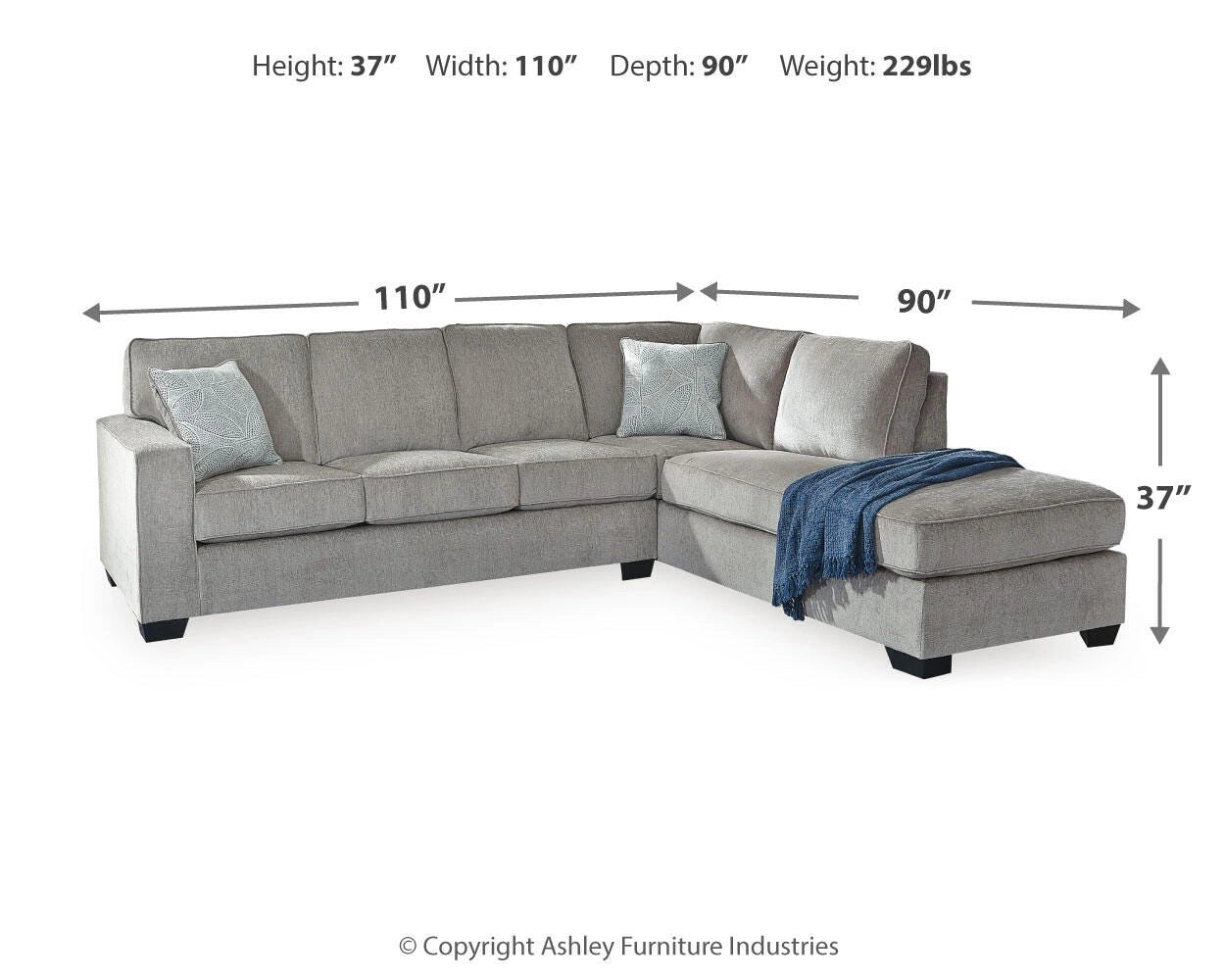 Altari Sectional with Chaise