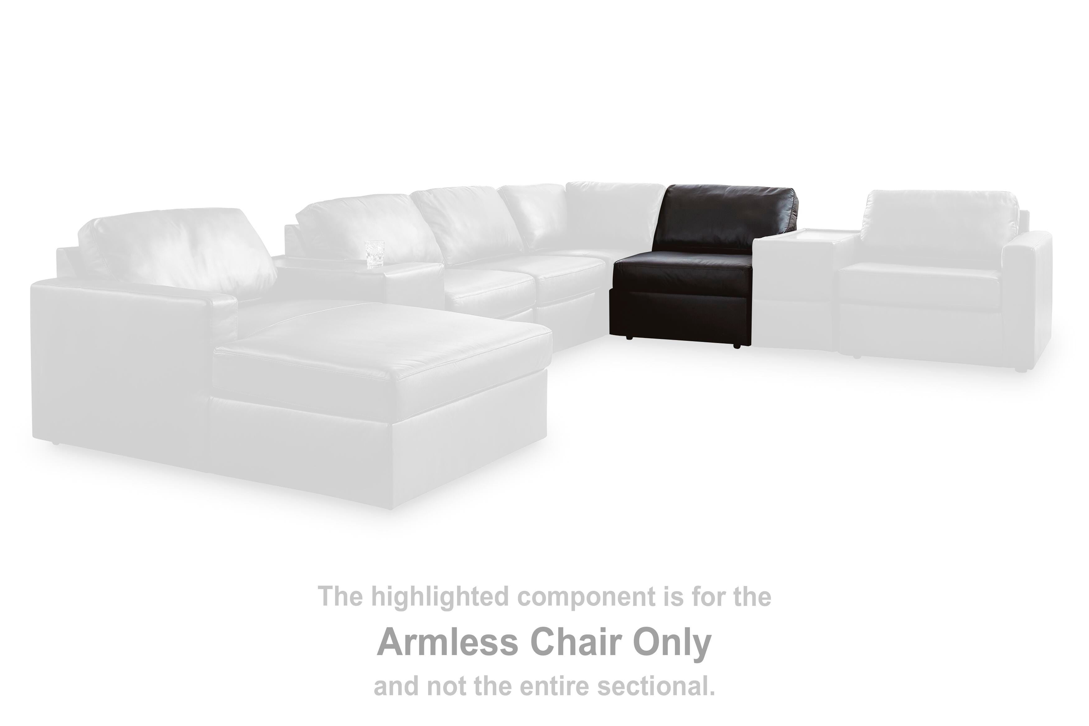 Modmax II Sectional with Chaise and Audio Consoles