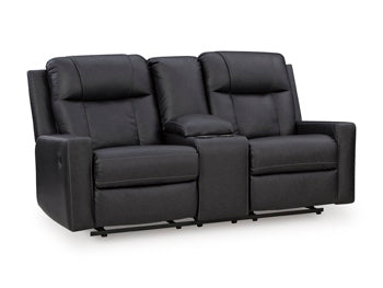 Mackmenville Reclining Loveseat with Console - Romeo & Juliet Furniture (Warren,MI)