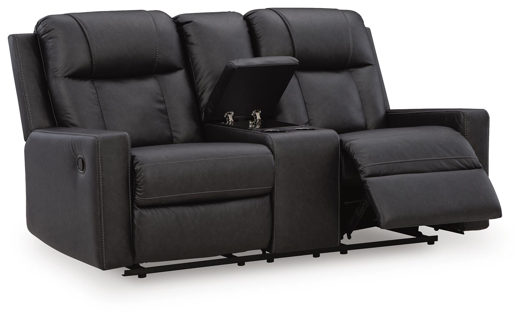 Mackmenville Reclining Loveseat with Console - Romeo & Juliet Furniture (Warren,MI)