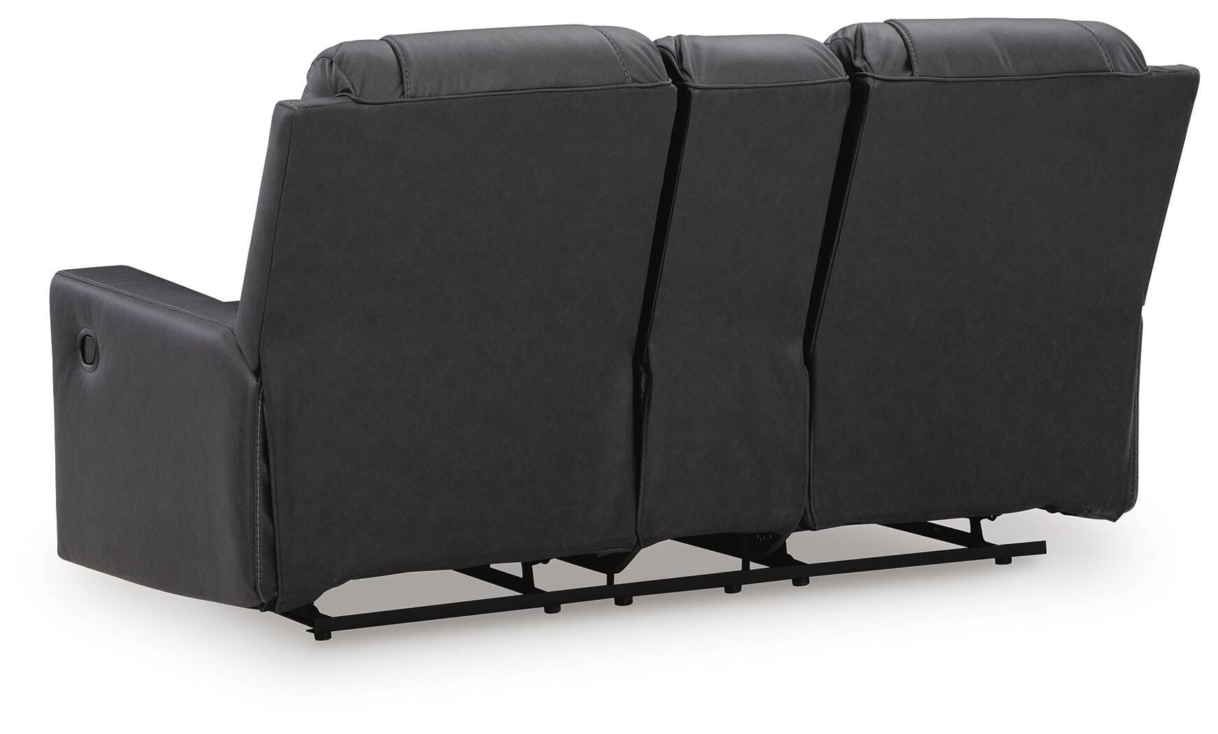 Mackmenville Reclining Loveseat with Console - Romeo & Juliet Furniture (Warren,MI)