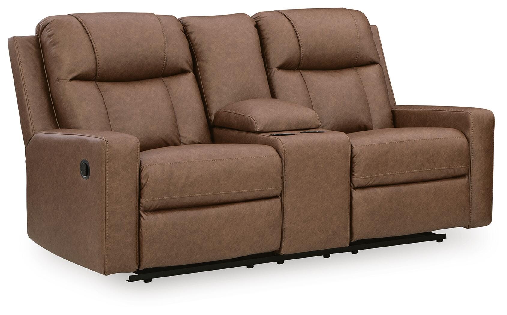 Mackmenville Reclining Loveseat with Console - Romeo & Juliet Furniture (Warren,MI)
