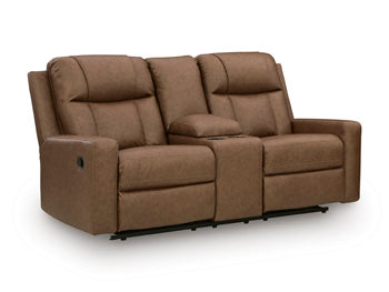 Mackmenville Reclining Loveseat with Console - Romeo & Juliet Furniture (Warren,MI)
