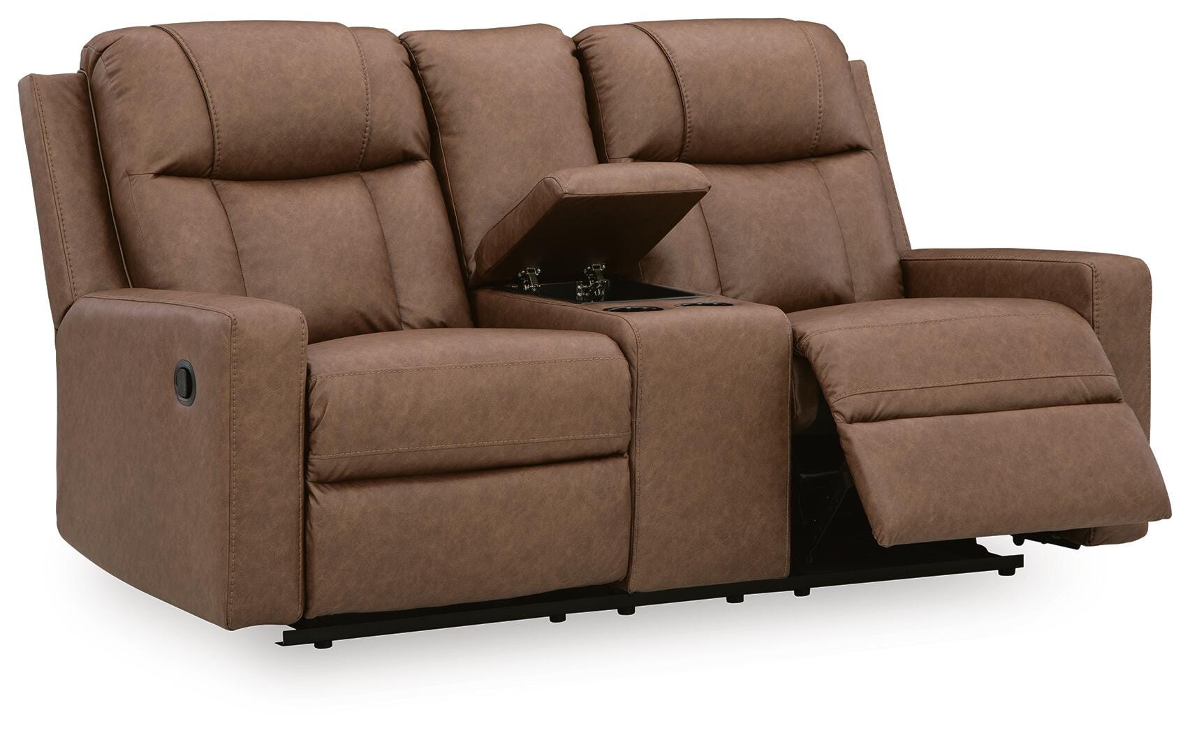 Mackmenville Reclining Loveseat with Console - Romeo & Juliet Furniture (Warren,MI)