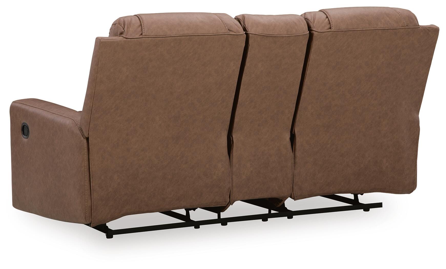 Mackmenville Reclining Loveseat with Console - Romeo & Juliet Furniture (Warren,MI)
