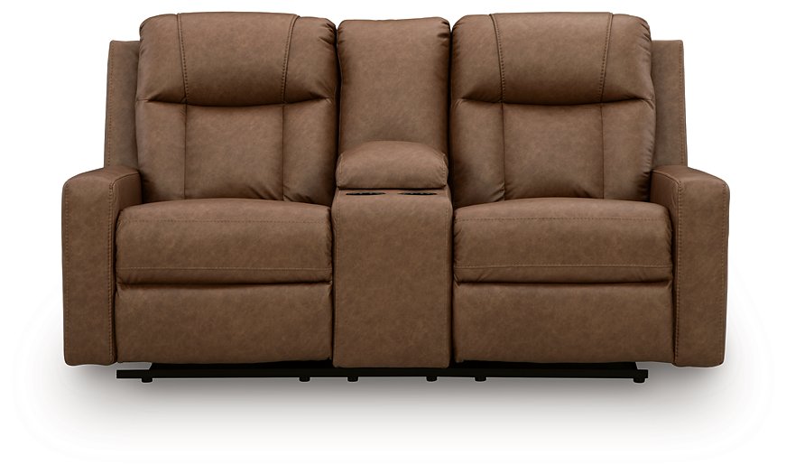Mackmenville Reclining Loveseat with Console - Romeo & Juliet Furniture (Warren,MI)