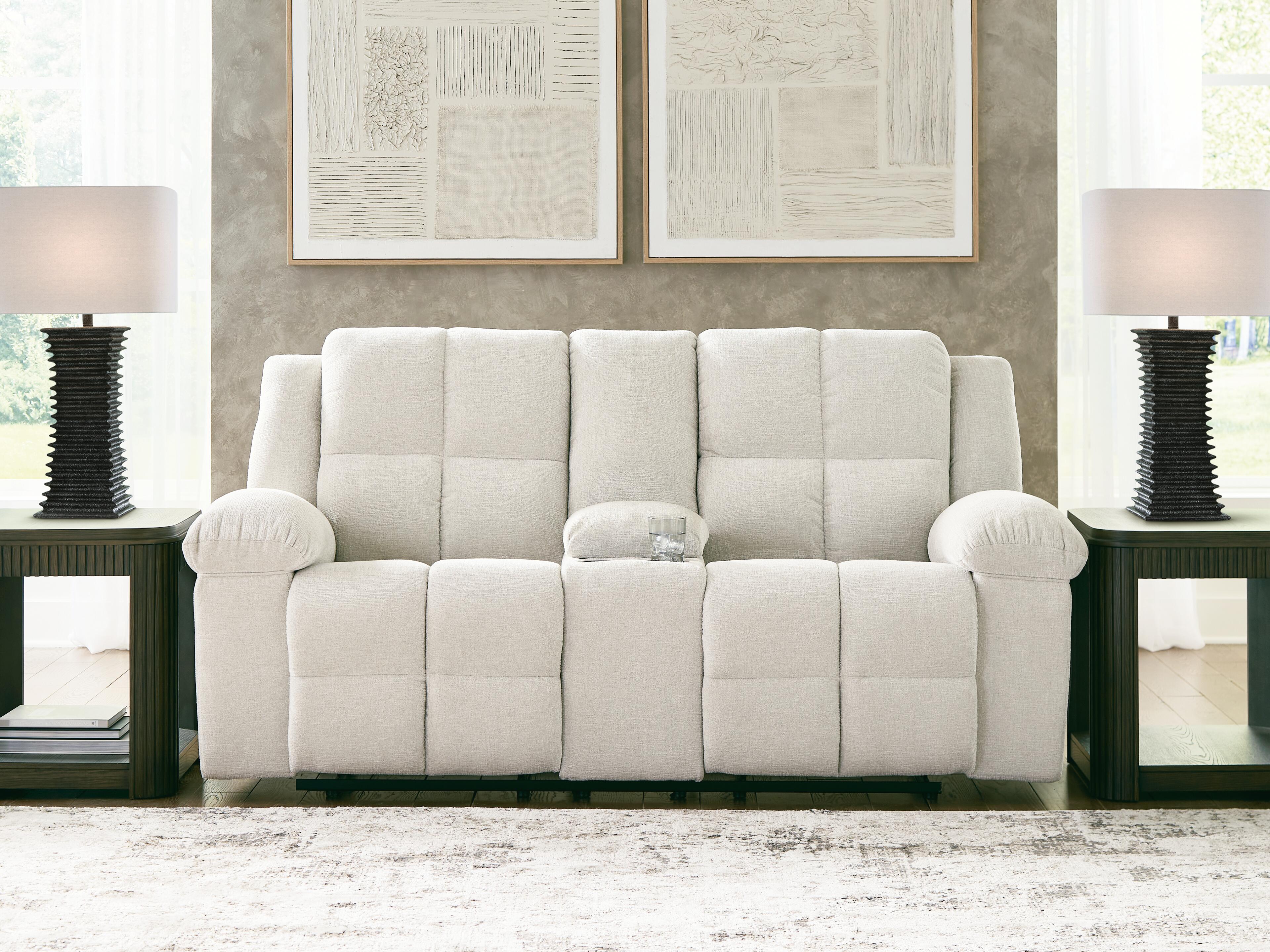Orlen Reclining Loveseat with Console - Romeo & Juliet Furniture (Warren,MI)