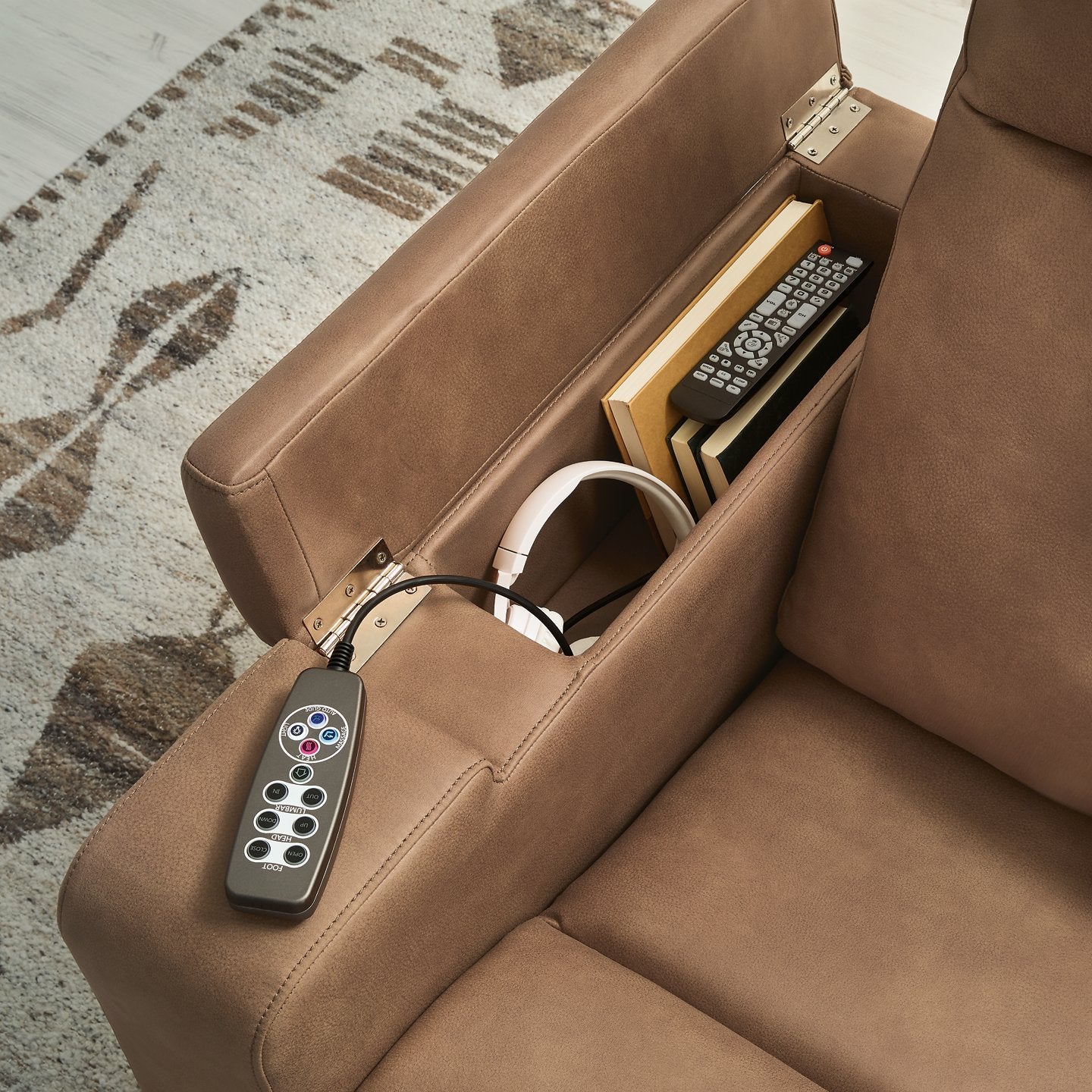 Lorrenton Power Glider Recliner with Audio System - Romeo & Juliet Furniture (Warren,MI)