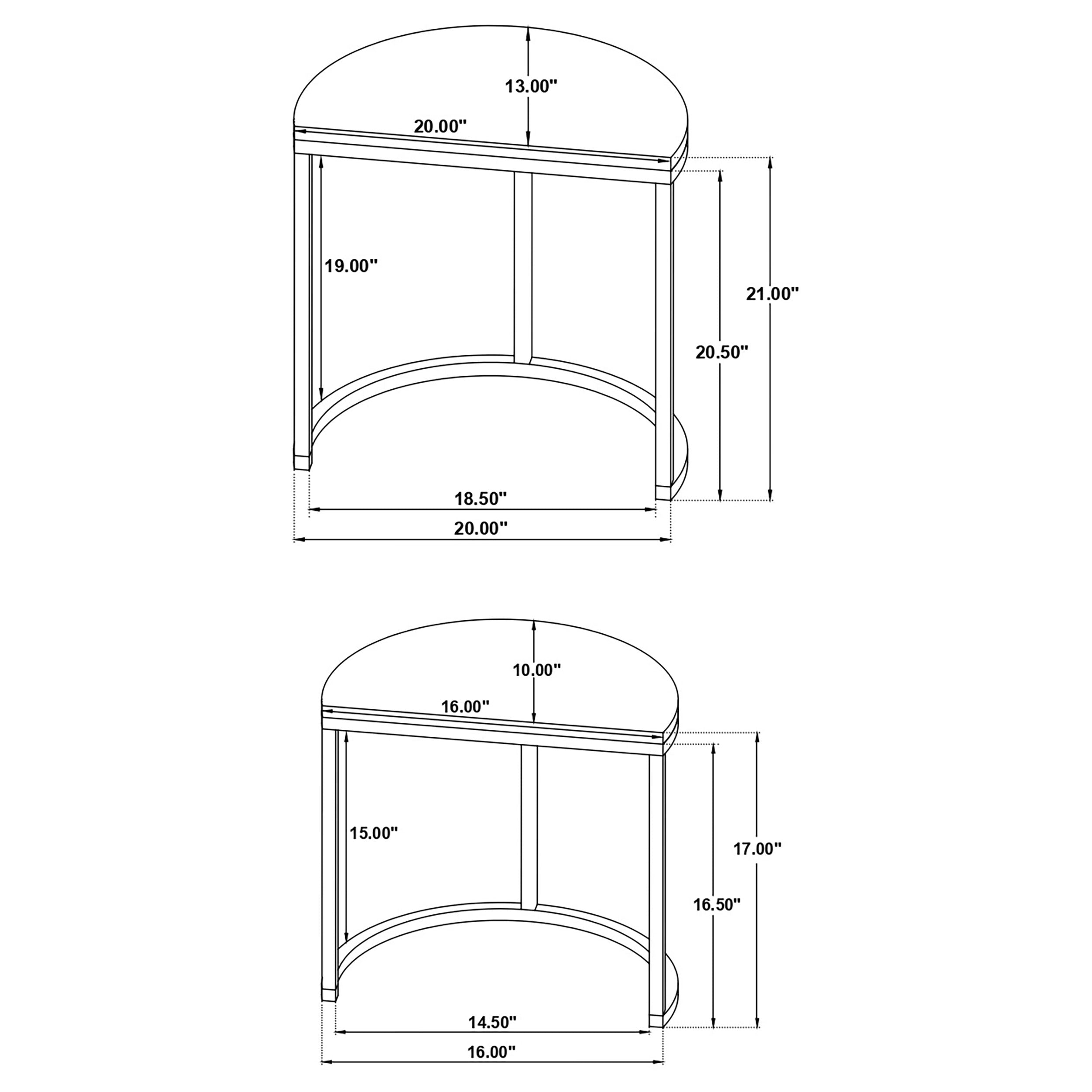 Zakiya Nesting Table