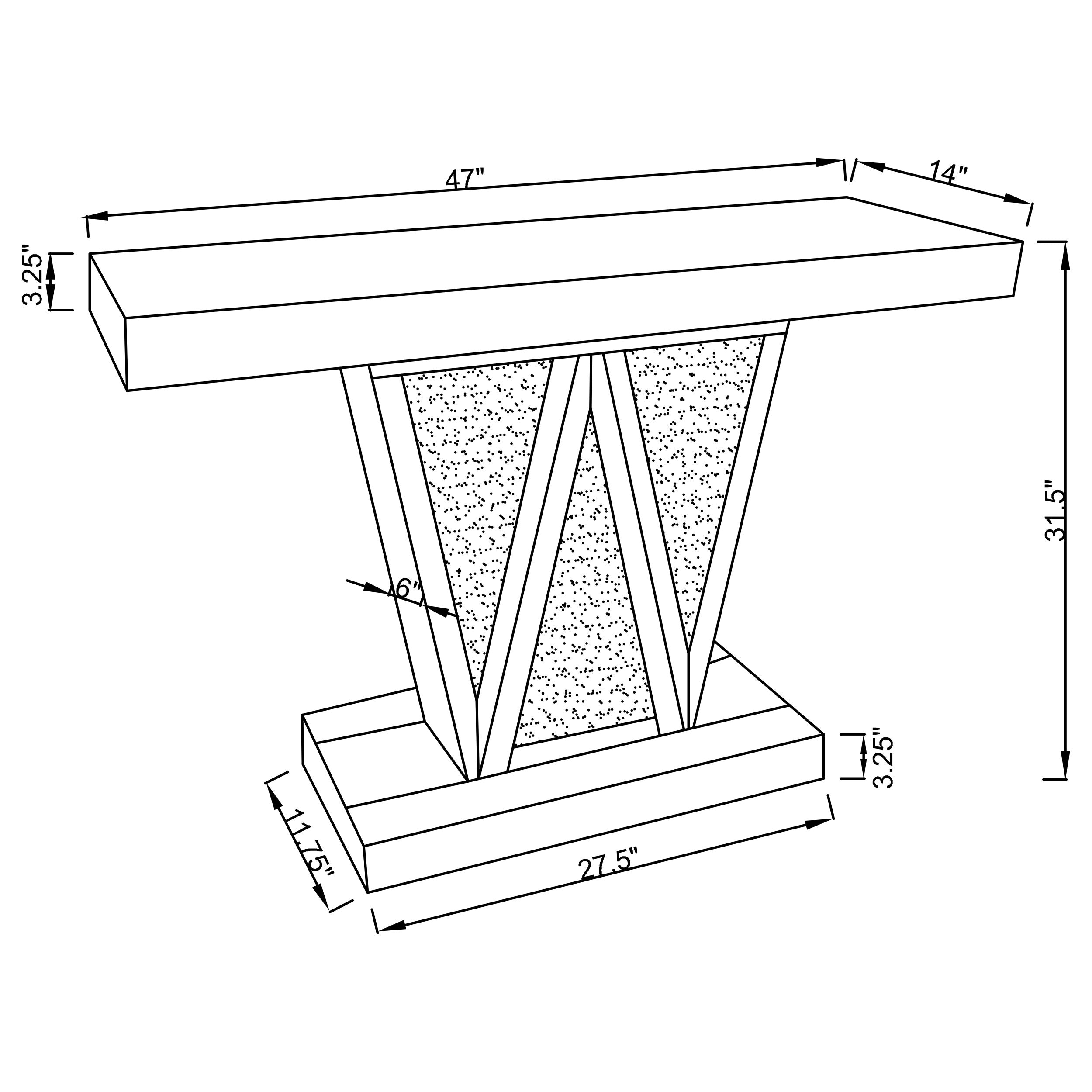 Crocus Console Table