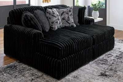 Midnight-Madness Super Chaise - Romeo & Juliet Furniture (Warren,MI)
