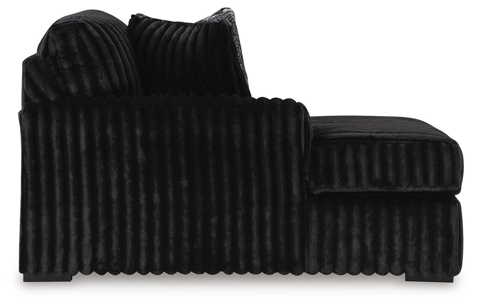 Midnight-Madness Sectional Sofa with Chaise - Romeo & Juliet Furniture (Warren,MI)