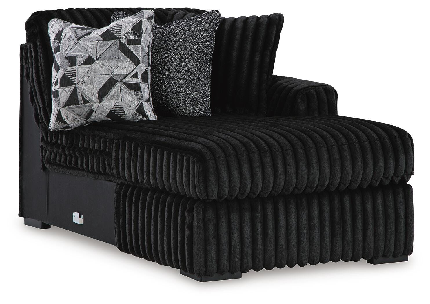 Midnight-Madness Sectional Sofa with Chaise - Romeo & Juliet Furniture (Warren,MI)