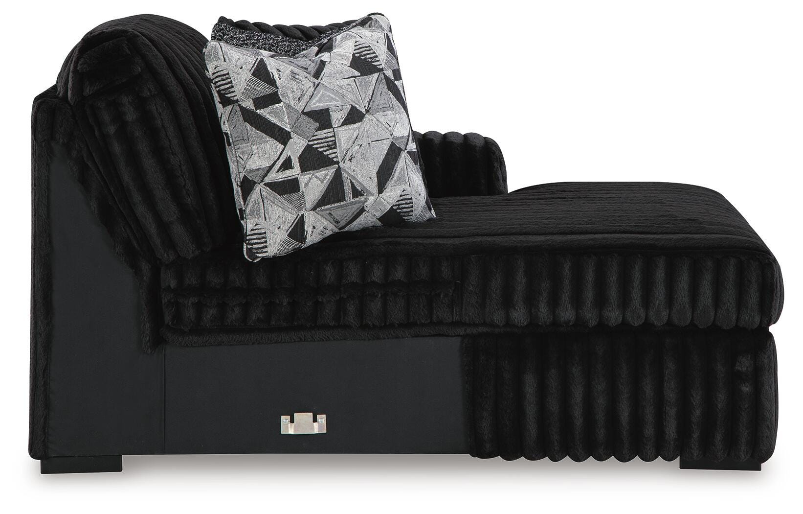 Midnight-Madness Sectional Sofa with Chaise - Romeo & Juliet Furniture (Warren,MI)