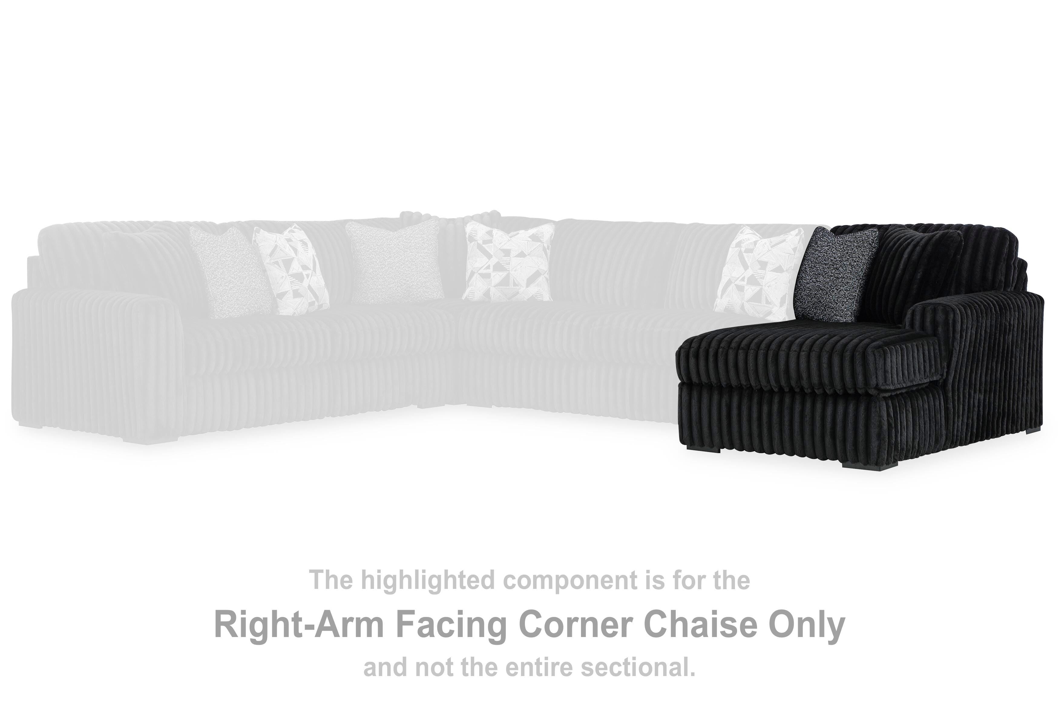 Midnight-Madness Sectional Sofa with Chaise - Romeo & Juliet Furniture (Warren,MI)