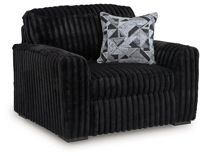 Midnight-Madness Oversized Chair - Romeo & Juliet Furniture (Warren,MI)