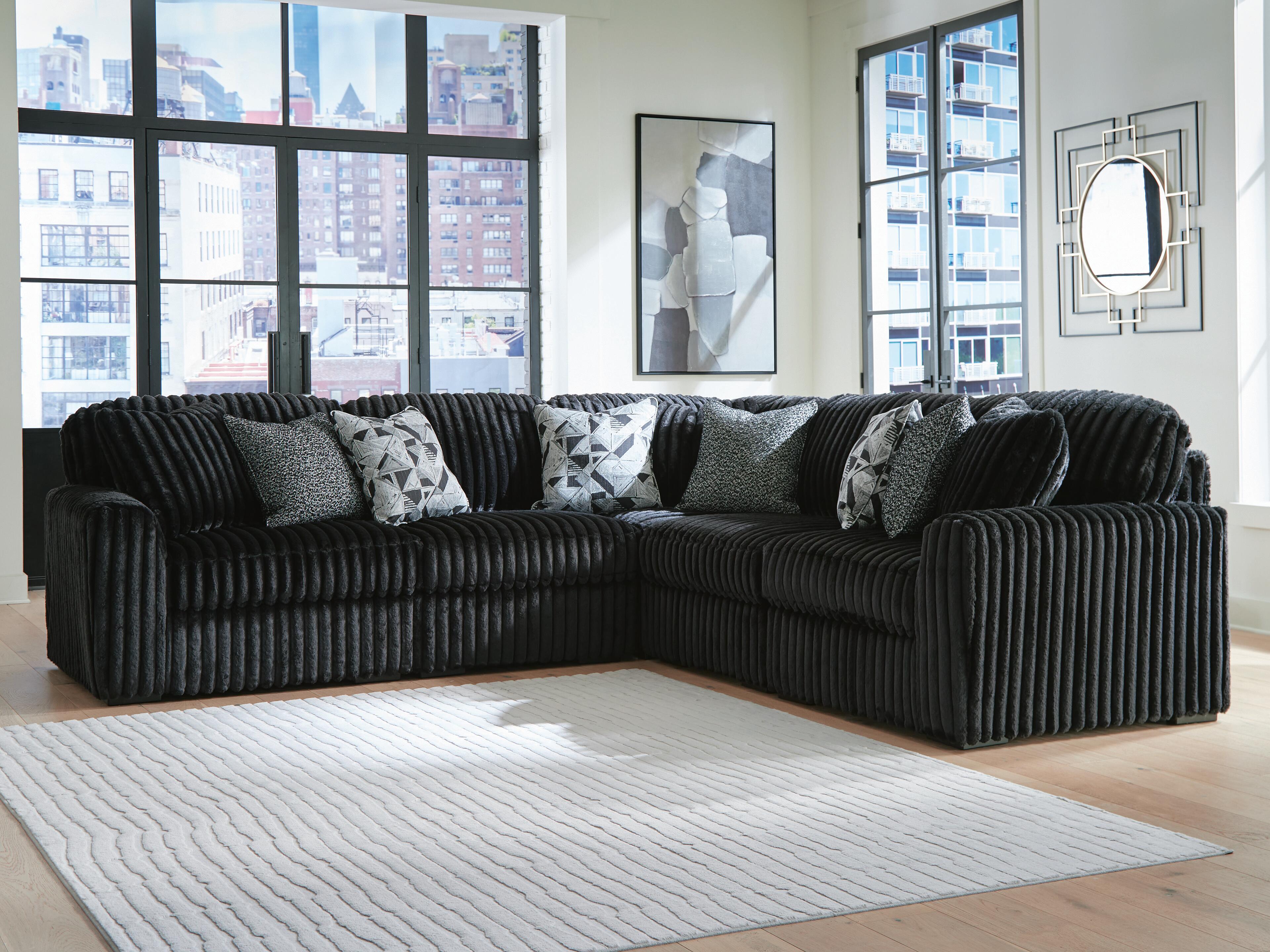 Midnight-Madness Sectional - Romeo & Juliet Furniture (Warren,MI)