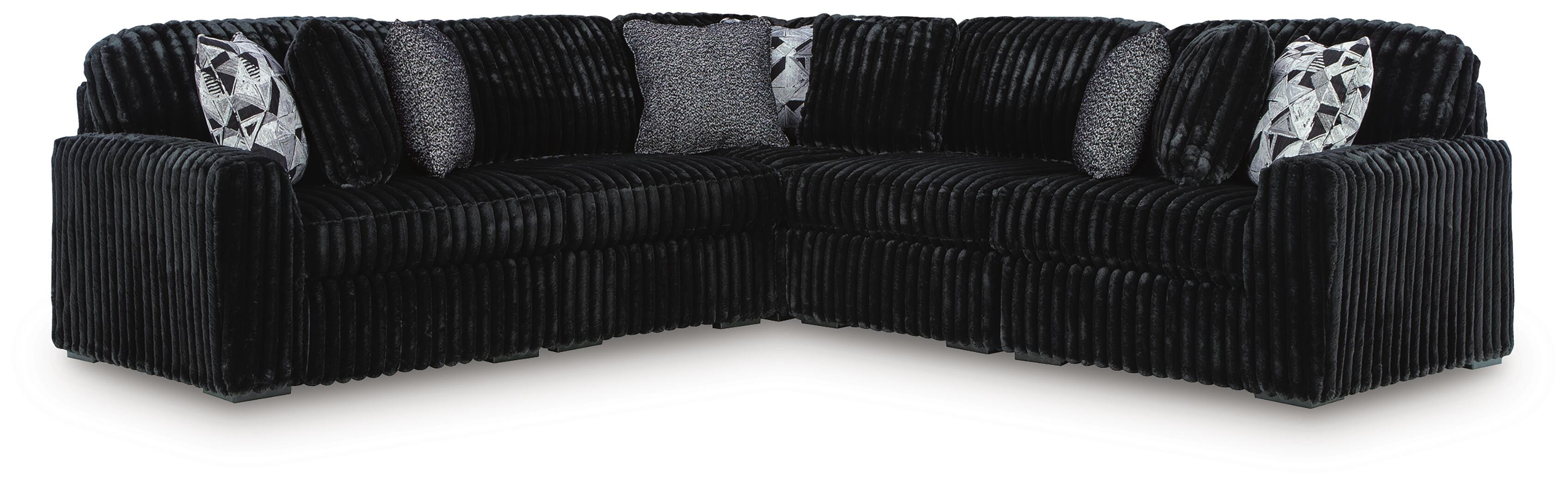 Midnight-Madness Sectional - Romeo & Juliet Furniture (Warren,MI)