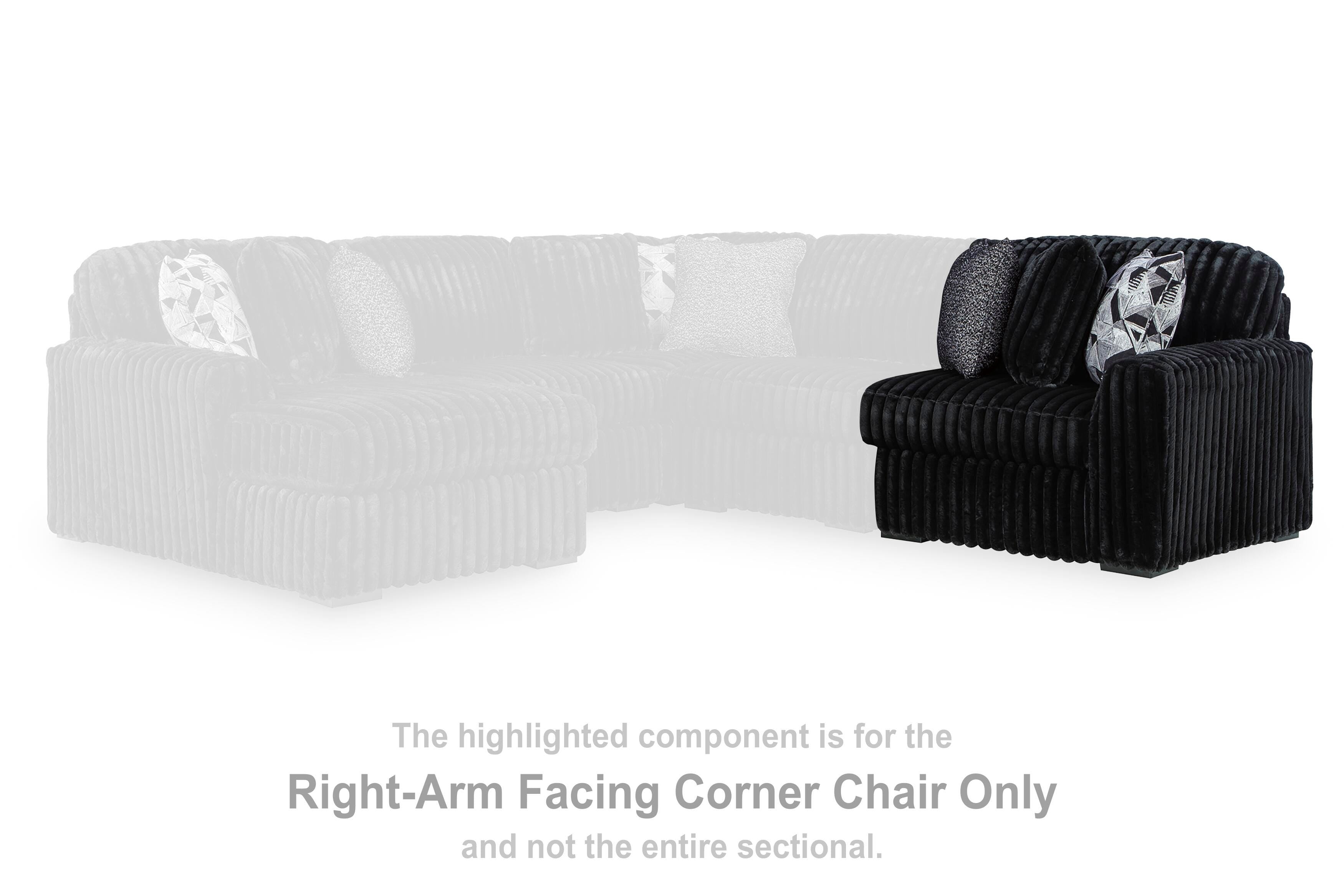 Midnight-Madness Sectional - Romeo & Juliet Furniture (Warren,MI)