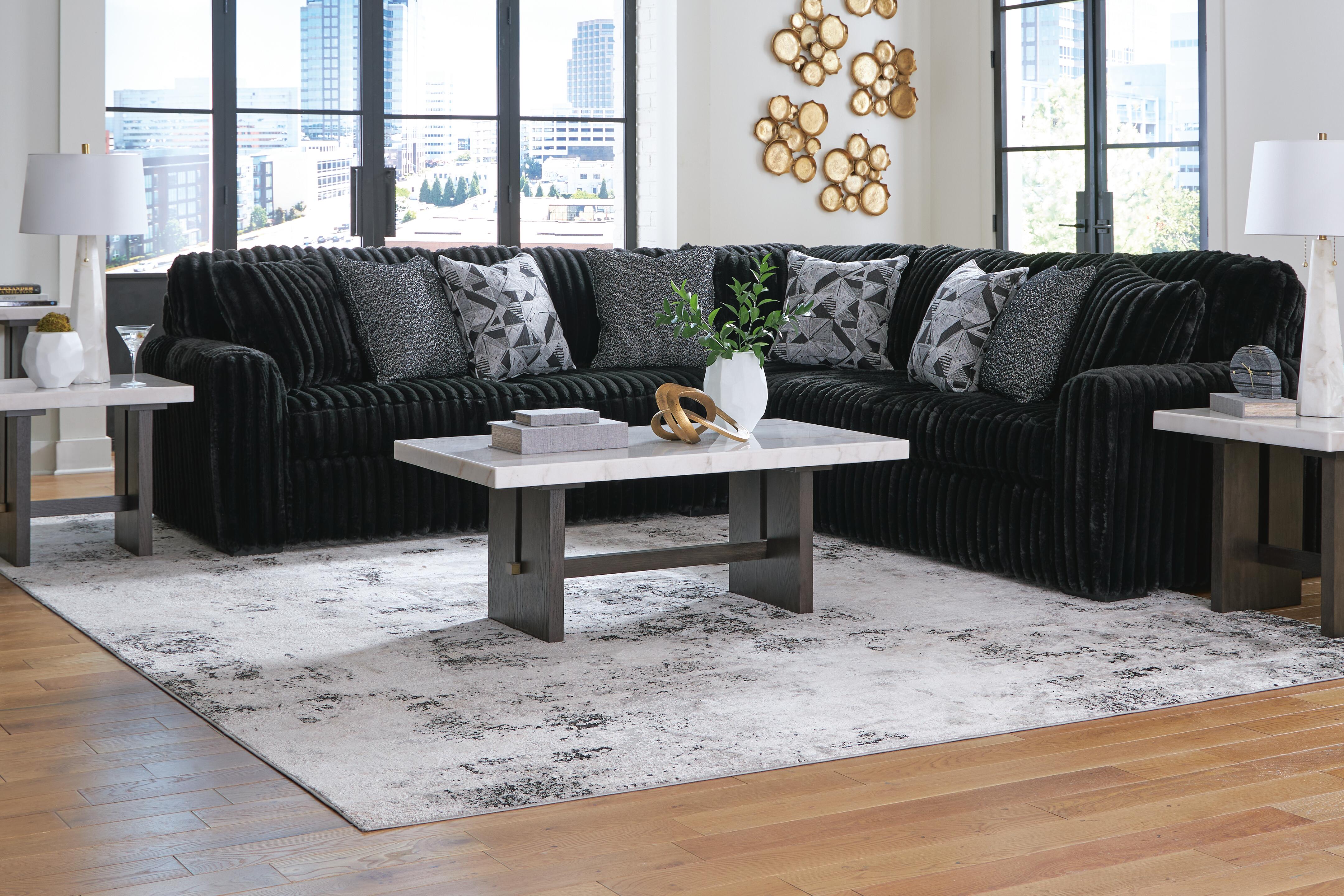 Midnight-Madness Sectional - Romeo & Juliet Furniture (Warren,MI)