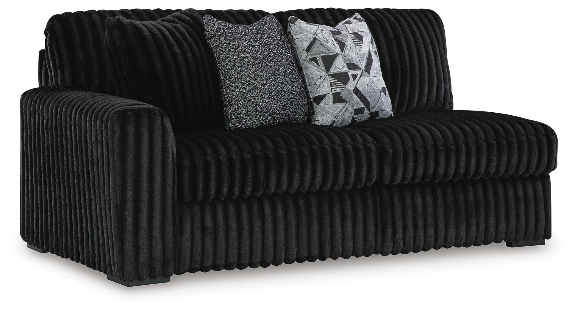 Midnight-Madness Sectional with Chaise - Romeo & Juliet Furniture (Warren,MI)
