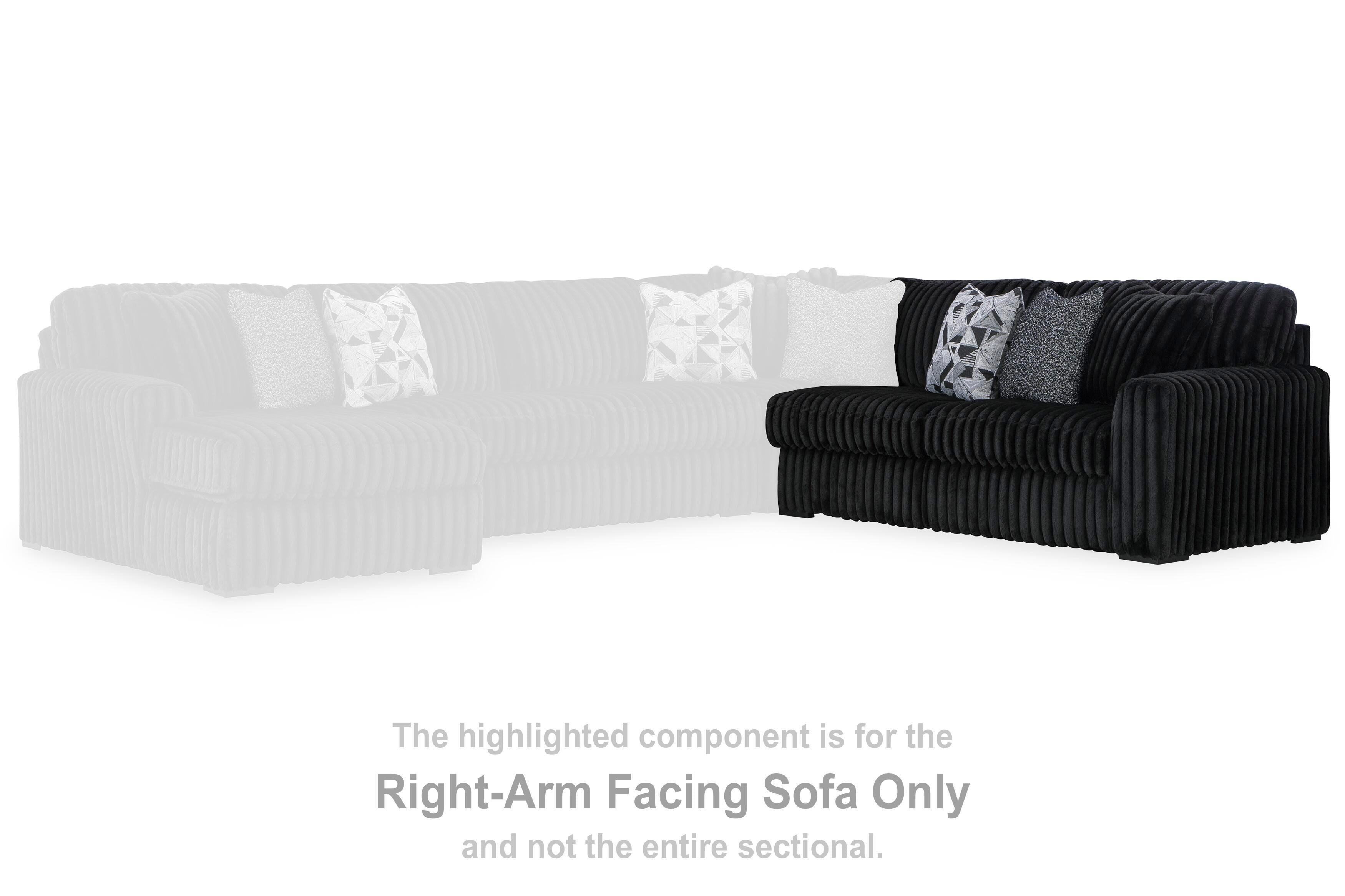 Midnight-Madness Sectional Sofa with Chaise - Romeo & Juliet Furniture (Warren,MI)