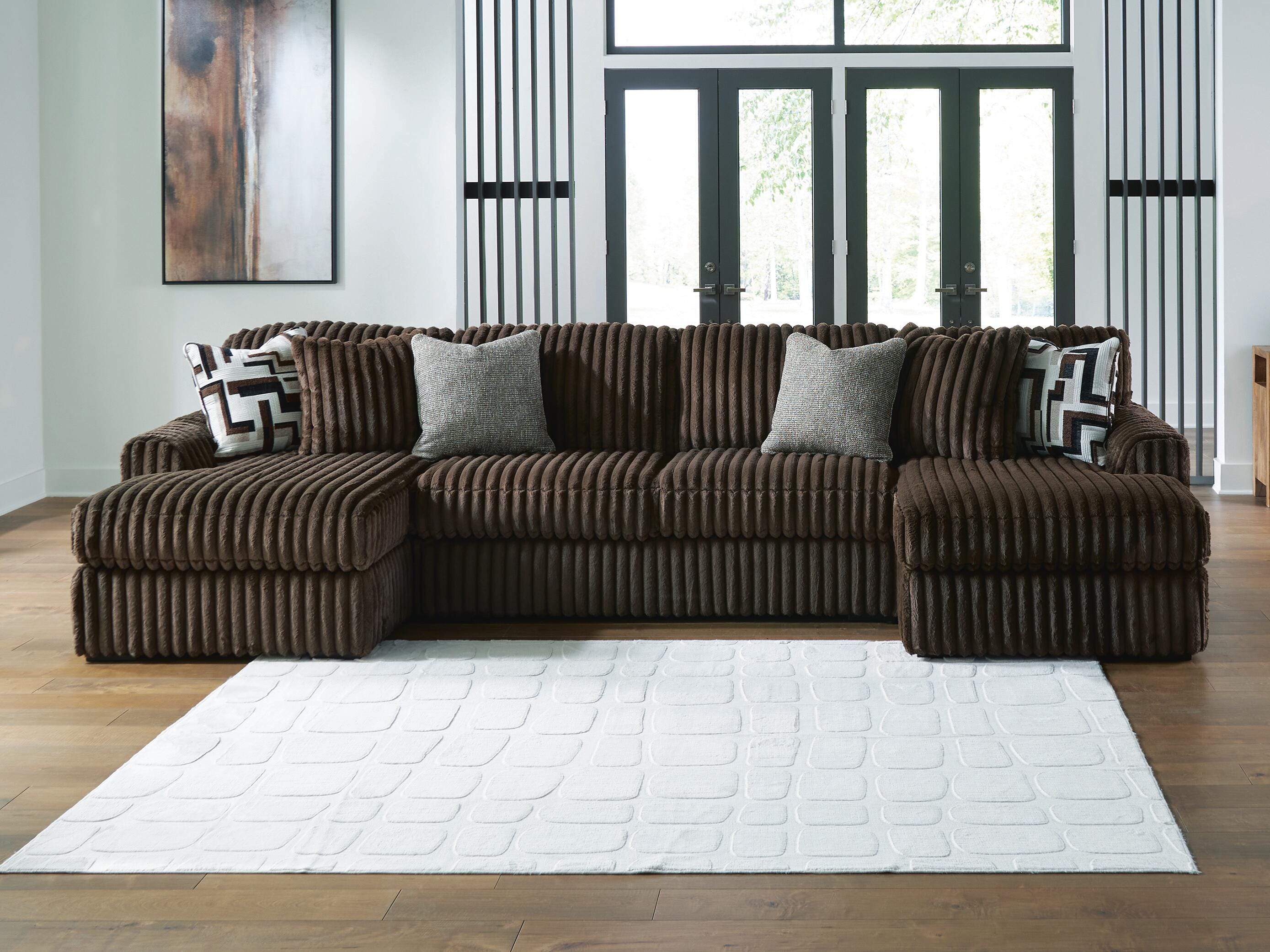 Midnight-Madness Sectional with Chaise - Romeo & Juliet Furniture (Warren,MI)