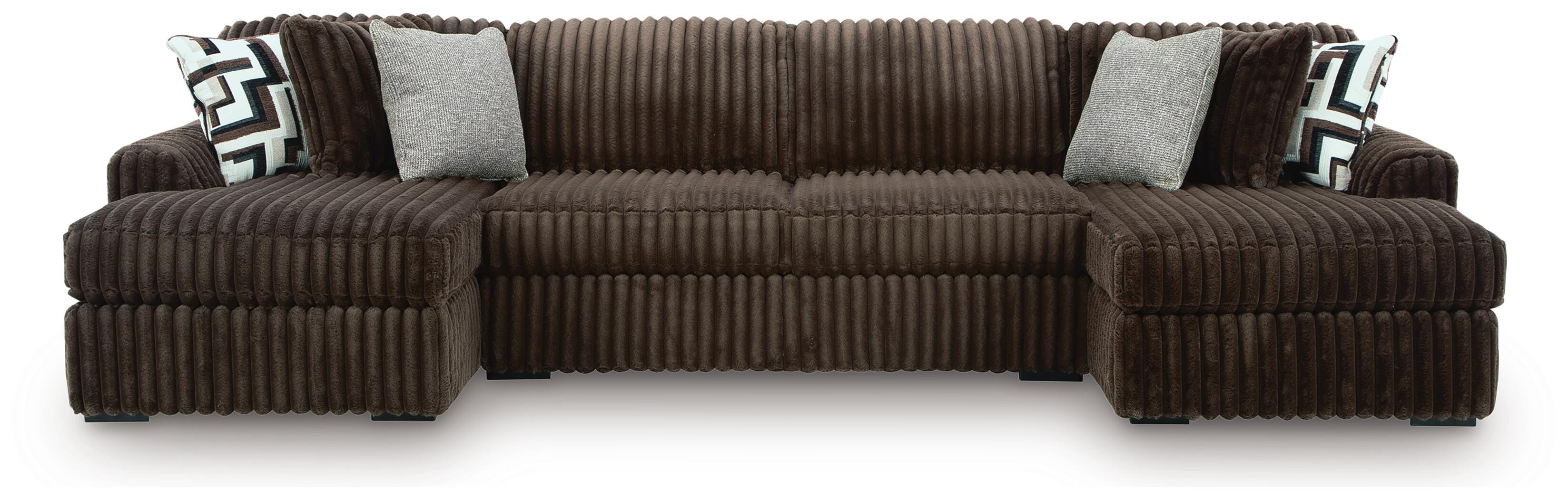 Midnight-Madness Sectional with Chaise - Romeo & Juliet Furniture (Warren,MI)