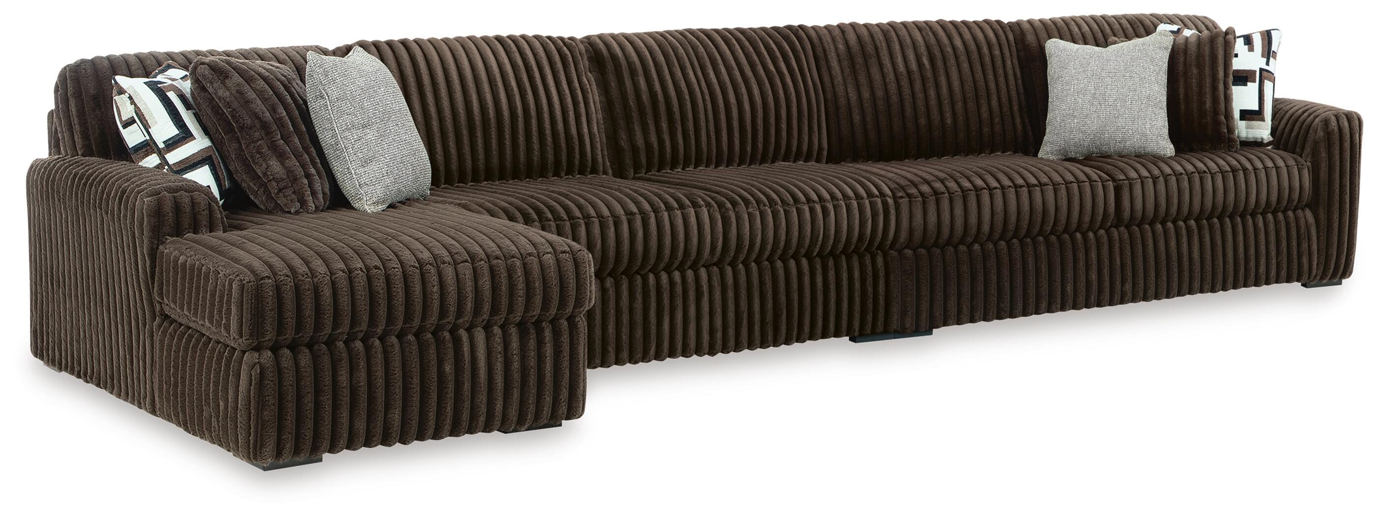 Midnight-Madness Sectional with Chaise - Romeo & Juliet Furniture (Warren,MI)