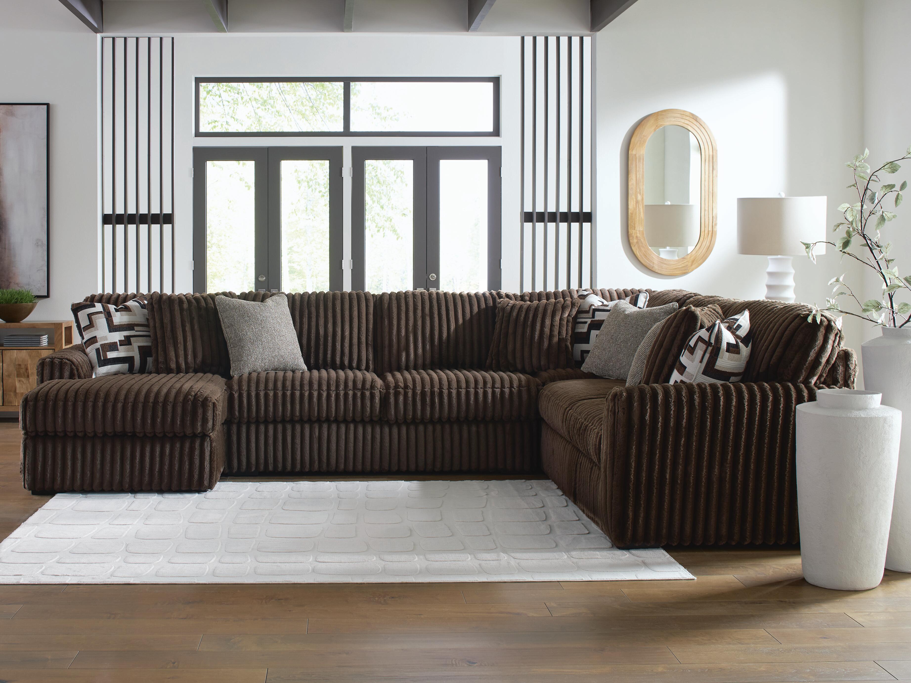 Midnight-Madness Sectional with Chaise - Romeo & Juliet Furniture (Warren,MI)
