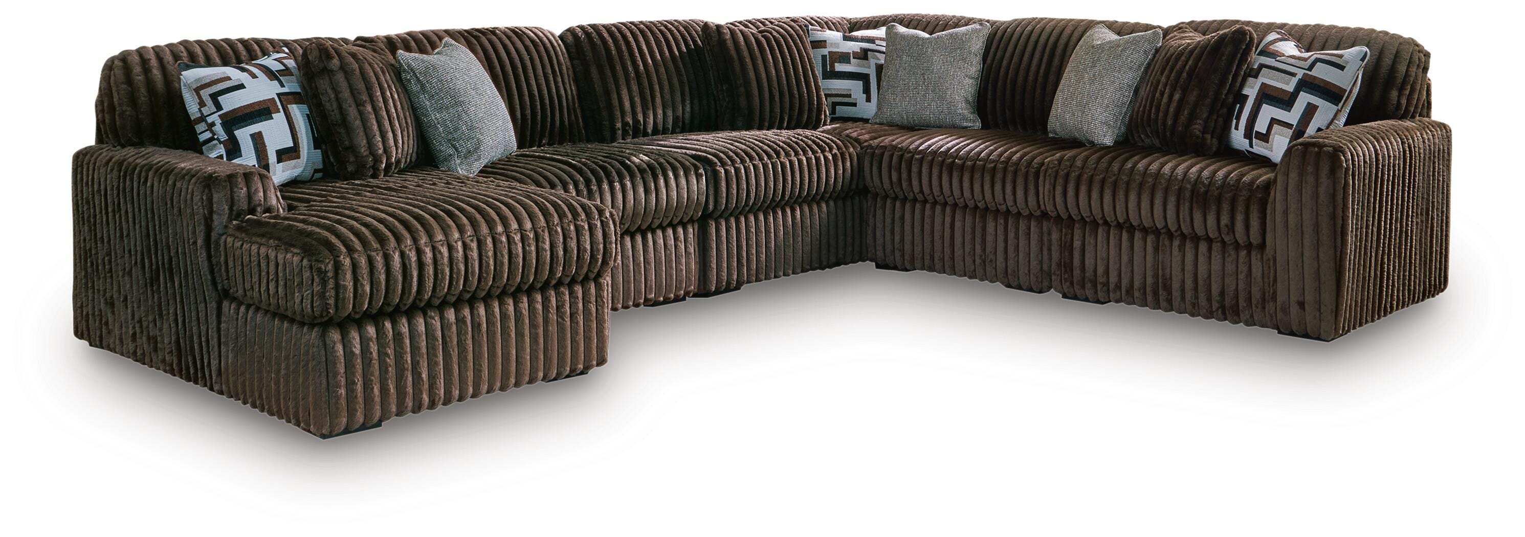 Midnight-Madness Sectional with Chaise - Romeo & Juliet Furniture (Warren,MI)