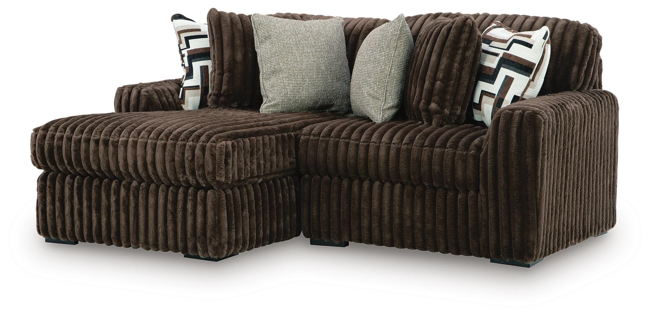 Midnight-Madness Sectional with Chaise - Romeo & Juliet Furniture (Warren,MI)